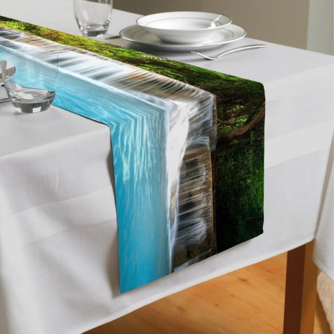 Настольная лента «Водопад с голубой водой» вид 4