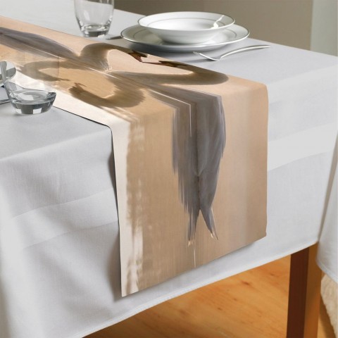 Дорожка для стола «Влюбленные лебеди» вид 4