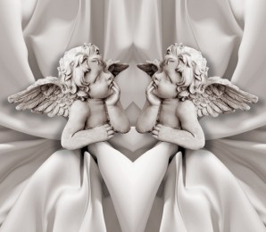 Фотошторы «Задумчивые ангелочки» 