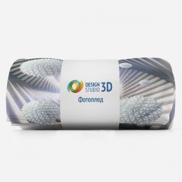 3D Плед «Водоворот из колючих шаров»