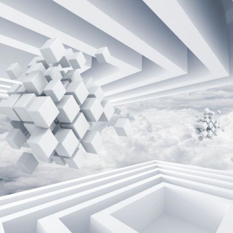Теплый 3D плед «Небесная абстракция» вид 2