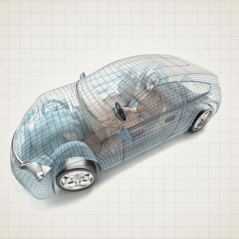 3D Плед «Авто 3D модель» вид 2