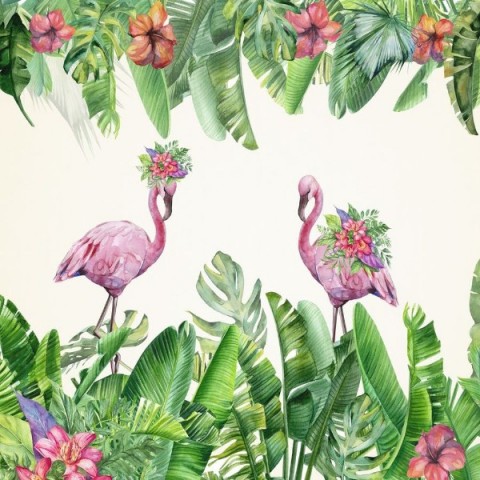 3D Плед «Цветущие фламинго» вид 2