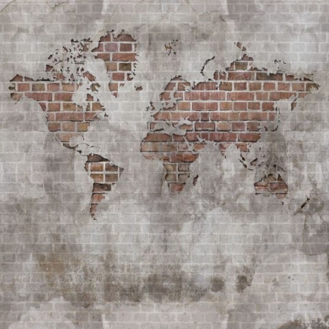3D Плед «Карта в стене» вид 2