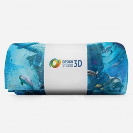 3D плед «Подводные развалины»