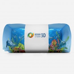 3D плед «Газон под водой»