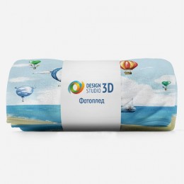 3D Плед «Морская акварель»