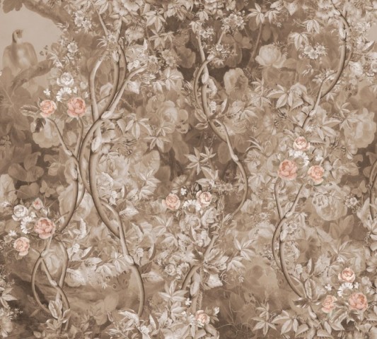 Семейный плед «Розовый сад в винтажном стиле» вид 2
