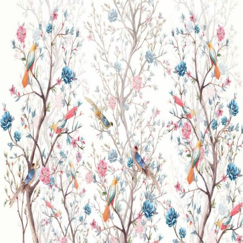 3D Плед «Волшебные птички в цветущих ветвях» вид 2
