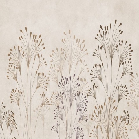 3D Плед «Цветущие травы на жемчужном фоне» вид 2