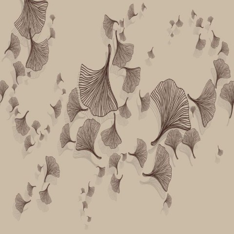 3D Плед «Круговорот из цветочных зонтиков в бежевых тонах» вид 2