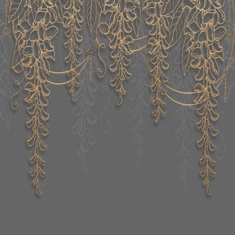 3D Плед «Ажурные ветви в лавровом оттенке» вид 2