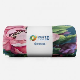 3D Плед «Величественный цветок»