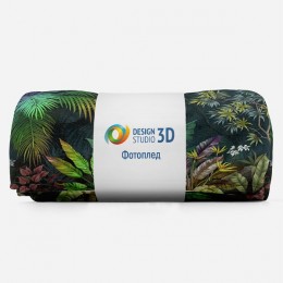 3D Плед «Птица в ярких тропиках»