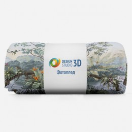 3D Плед «Тропическая заводь»