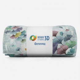3D Плед «Полет разноцветных зонтиков»