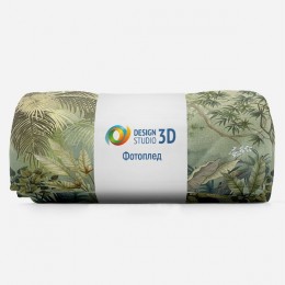 3D Плед «Птица в солнечных тропиках»