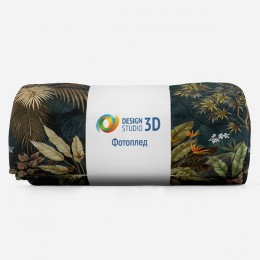 3D Плед «Птица в ночных тропиках»