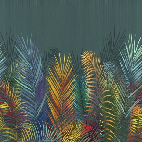 3D Плед «Яркие тропические листья» вид 2
