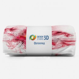 3D Плед «Всплеск сочной фуксии»