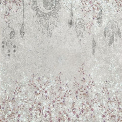 Теплый 3D плед «Восточный сад в розовых тонах» вид 2