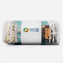 3D плед «Окно-балкон в Венеции»