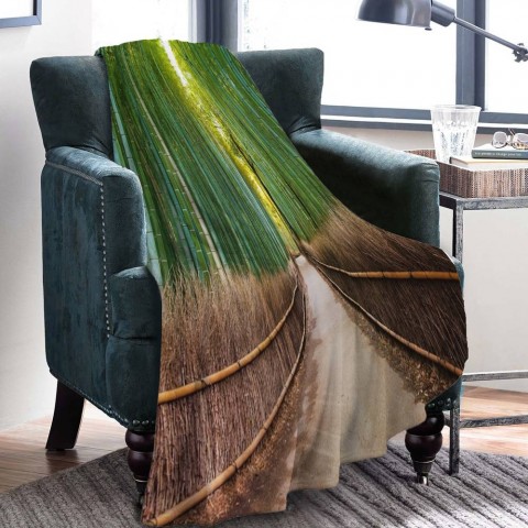 3D плед «Дорога через бамбук» вид 4