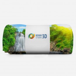 3D плед «Водопад с кувшинкой»