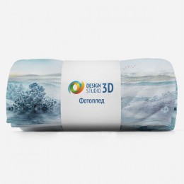 3D Плед «Зимнее озеро»