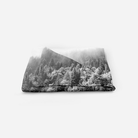 3D Плед «Заснеженный туманный лес» вид 5