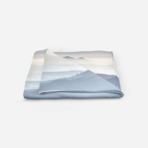3D Плед «Горы в туманной пелене» вид 5