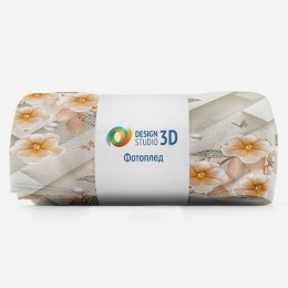 3D Плед «Керамические цветы с драгоценными лепестками»