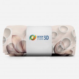 3D плед «Абстрактные магнолии»