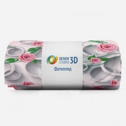 3D Плед «Плеяда роз над водой»