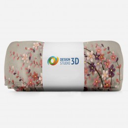 3D плед «Персиковое дерево»
