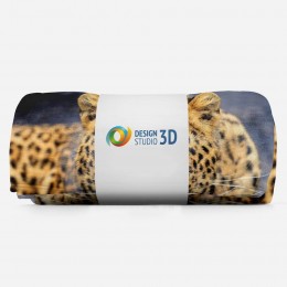3D плед «Красивый леопард»