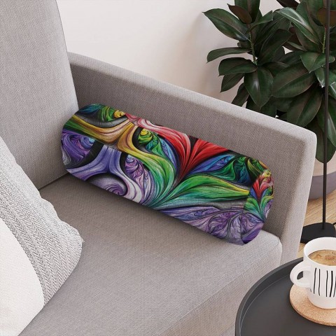 Декоративная подушка «Смешение красок» вид 4