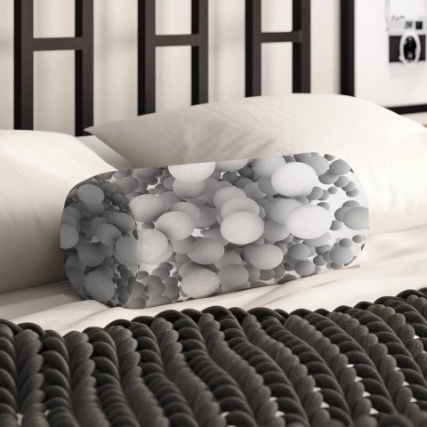 Интерьерная подушка в форме валика «Мячи для гольфа» вид 2