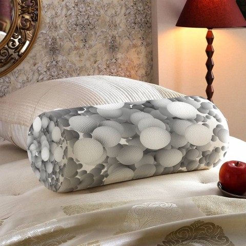 Интерьерная подушка в форме валика «Мячи для гольфа» вид 5