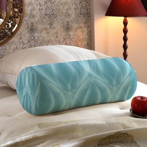 Декоративная круглая подушка «Тихоокеанские волны» вид 5