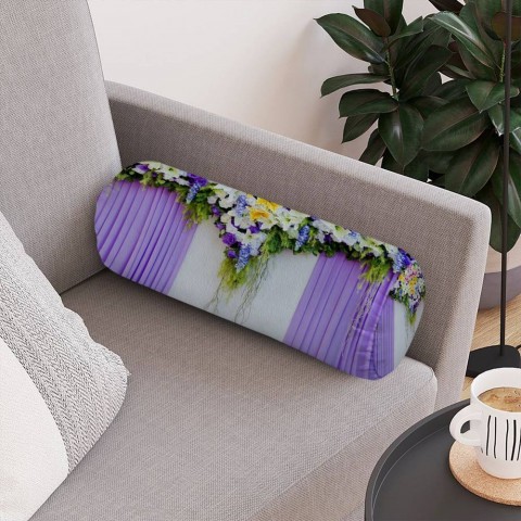 Интерьерная подушка для дивана «Сиреневая вуаль» вид 4