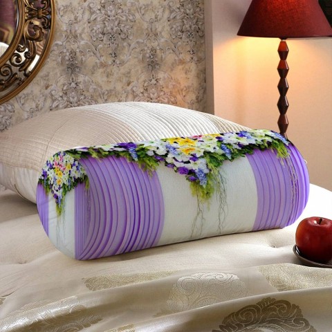 Интерьерная подушка для дивана «Сиреневая вуаль» вид 5