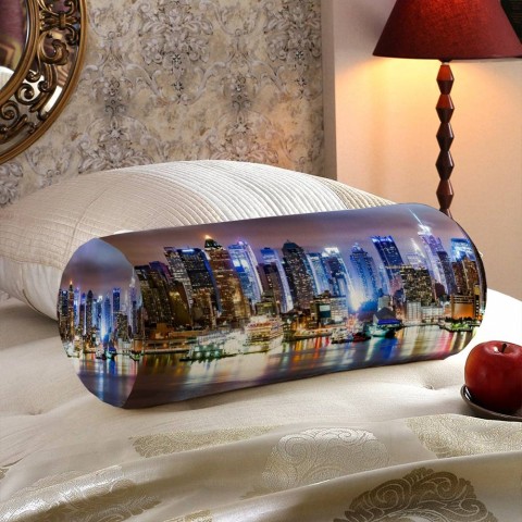 Интерьерная подушка «Ночной город» вид 5