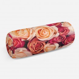 3D подушка-валик «Ассорти из роз»