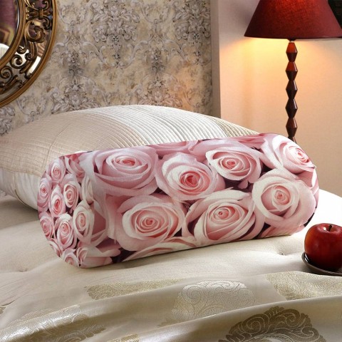 Интерьерная подушка валик «Благоухающий букет нежных роз» вид 5