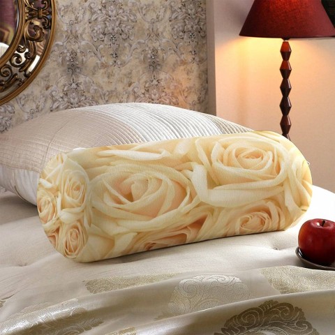 Интерьерная подушка «Ковер из бежевых роз» вид 5