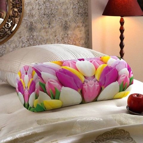 Декоративная подушка «Разнообразие тюльпанов» вид 5