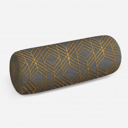 3D подушка-валик «Переплетения золотом»