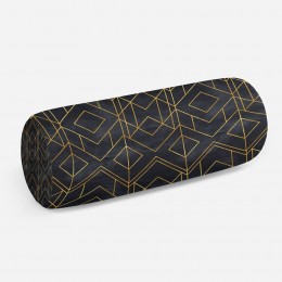3D подушка-валик «Орнамент из золотых ромбов»
