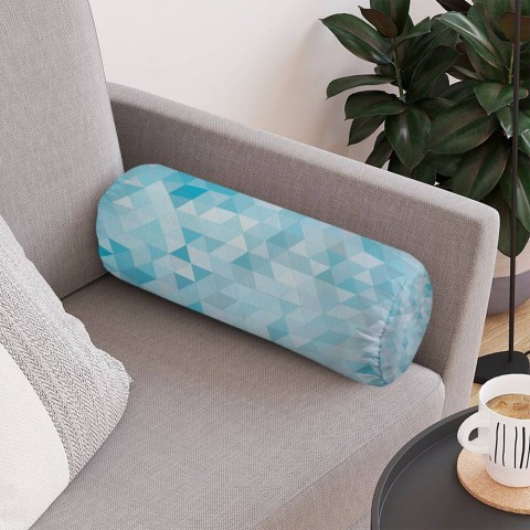 Декоративная подушка для дивана «Морские треугольники» вид 4